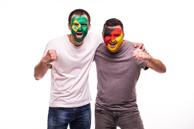 A still from a Brazilian comedy movie, showing two actors in a funny situation, with exaggerated expressions and colorful costumes. The scene is lighthearted and humorous.