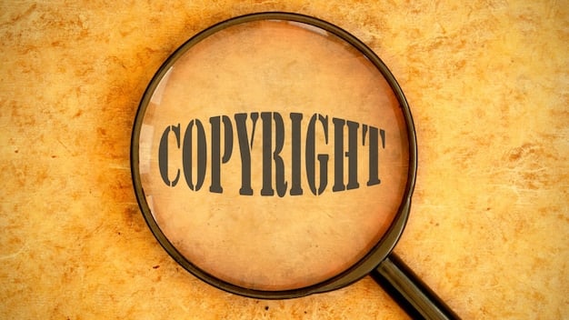 A close-up shot of a legal document with a magnifying glass over the 