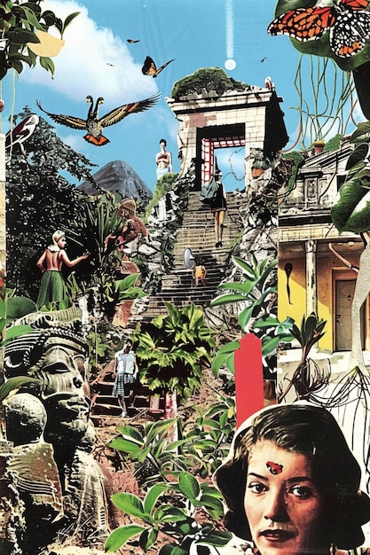 A collage of famous Brazilian telenovela casts from the past, interspersed with images of modern remakes, emphasizing the blend of nostalgia and contemporary adaptation.