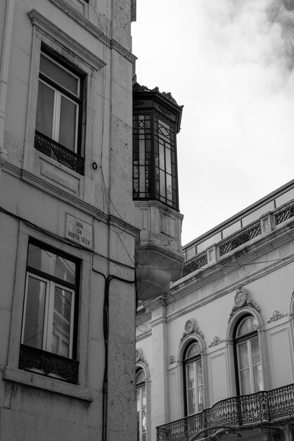A black and white still from the documentary 